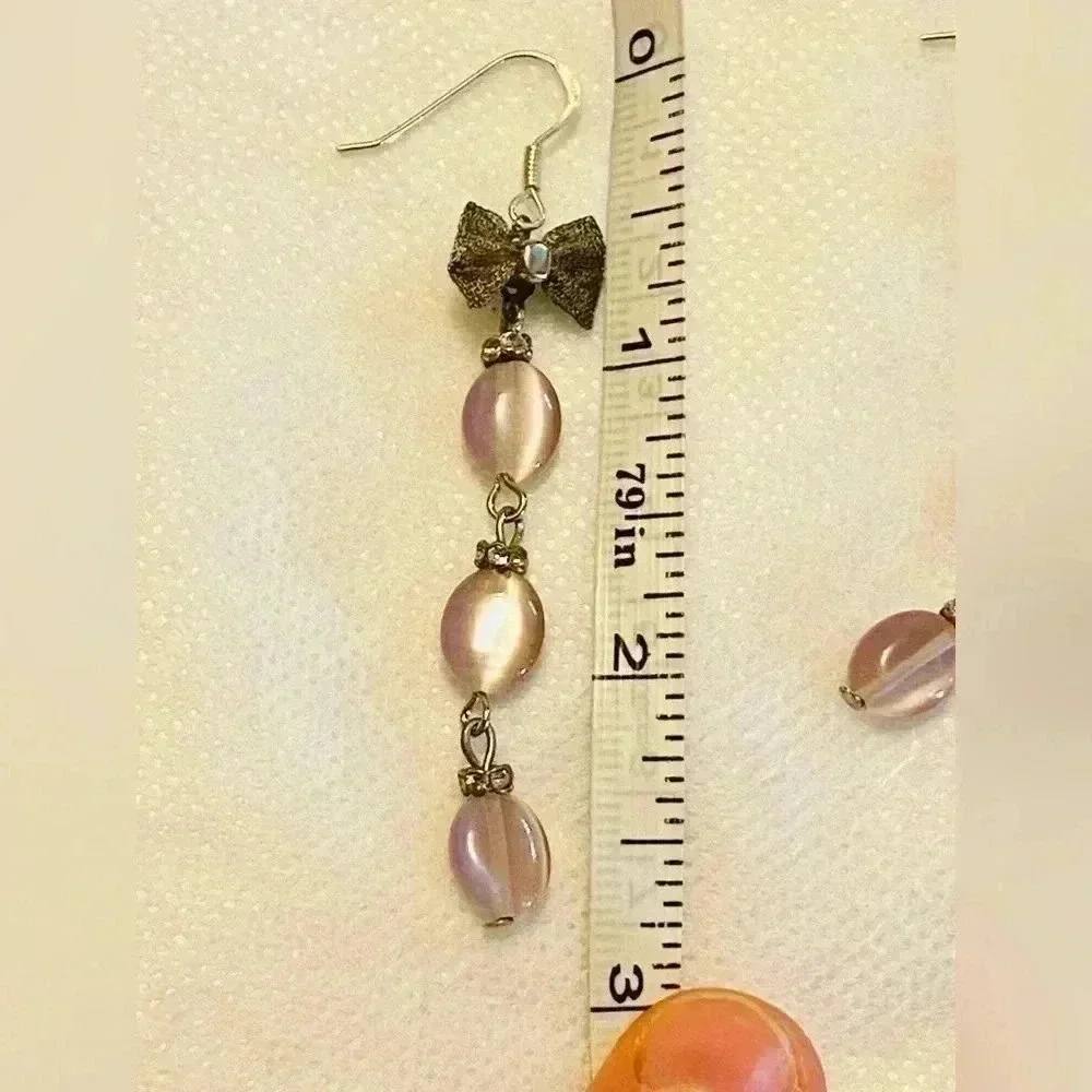 💥VINTAGE HAND MADE IN GEORGIA 🇬🇪  TBILISI 💥JEWELRY SET WITH LAVENDER QUARTZ - Picture 9 of 11